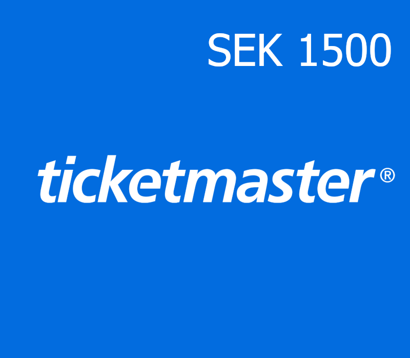 Ticketmaster 1500 SEK Подарочная карта SE