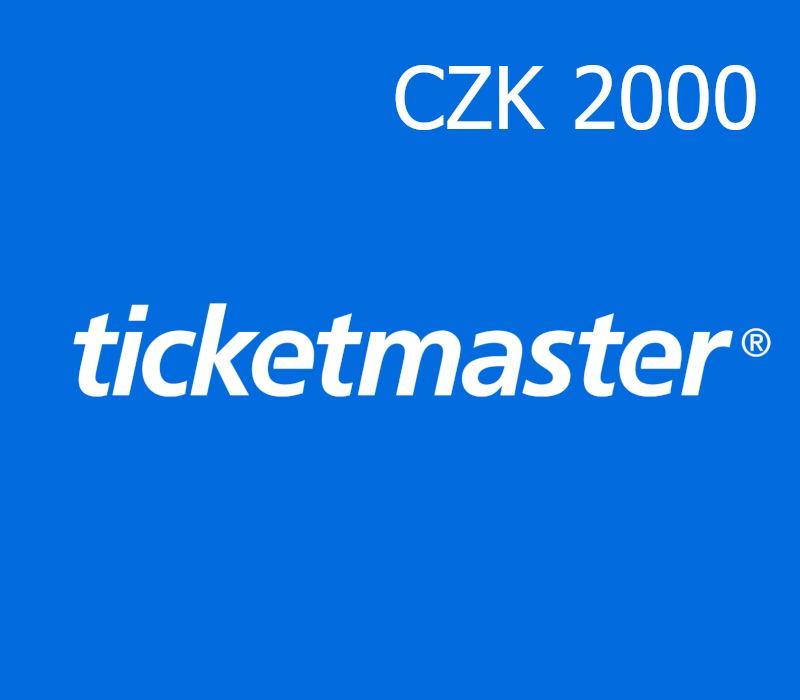 Ticketmaster 2000 CZK Подарочная карта CZ