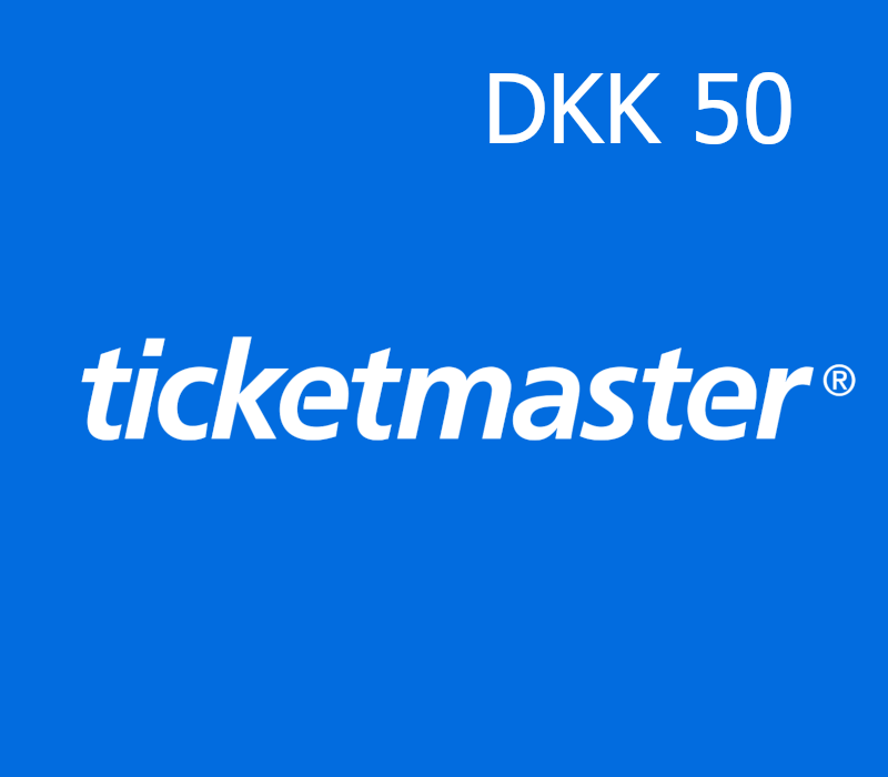 Ticketmaster 50 DKK Подарочная карта DK