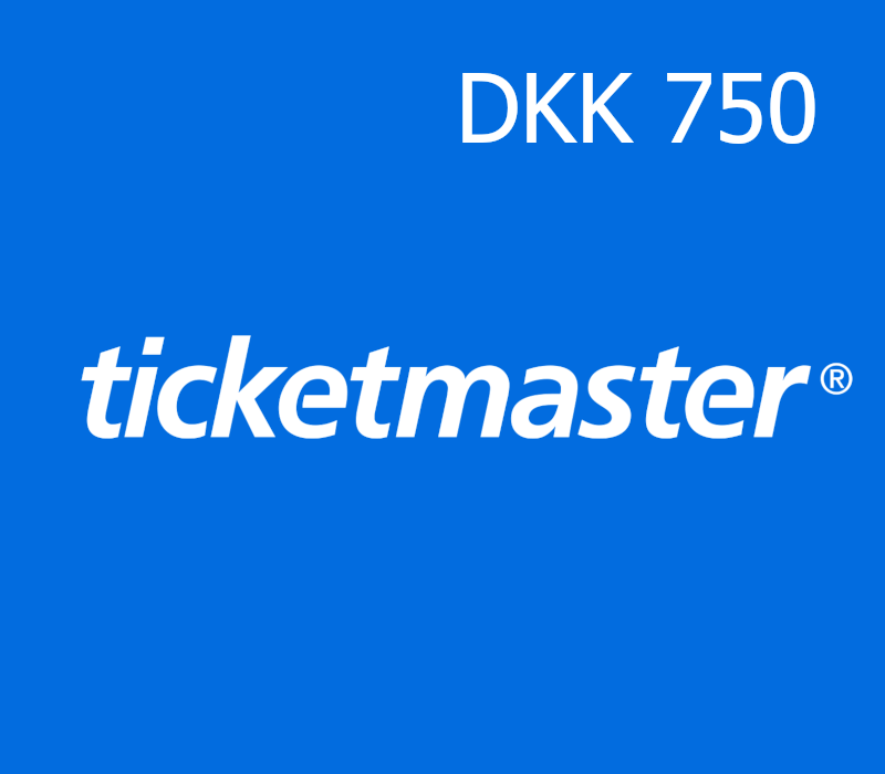 Ticketmaster 750 DKK Подарочная карта DK