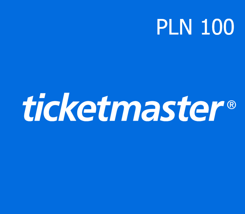 Ticketmaster 100 PLN Подарочная карта PL