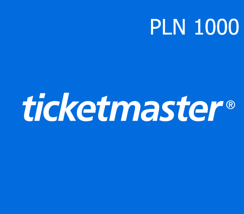 Ticketmaster 1000 PLN Подарочная карта PL