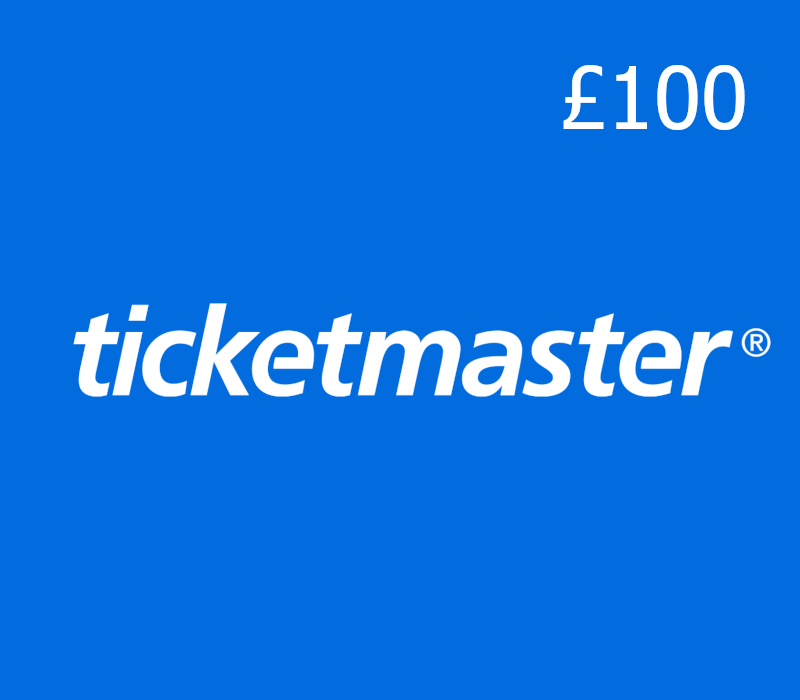 Ticketmaster £100 Подарочная карта UK