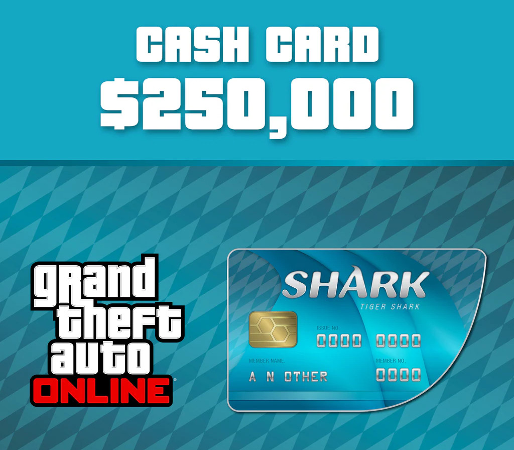 Grand Theft Auto Online - $250,000 Tiger Shark Cash Карта Xbox One Ключ