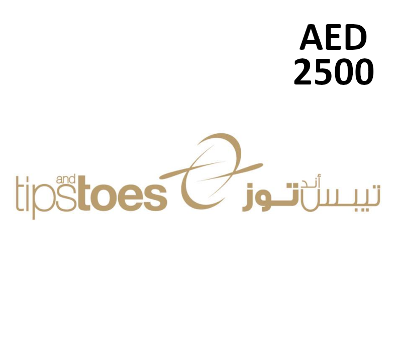 Tips and Toes 2500 AED Подарочная карта AE