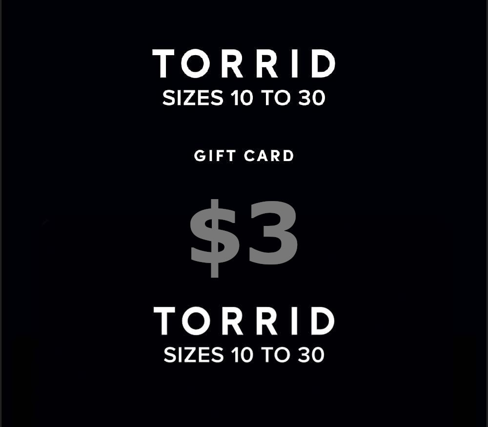 Torrid $3 Подарочная карта US