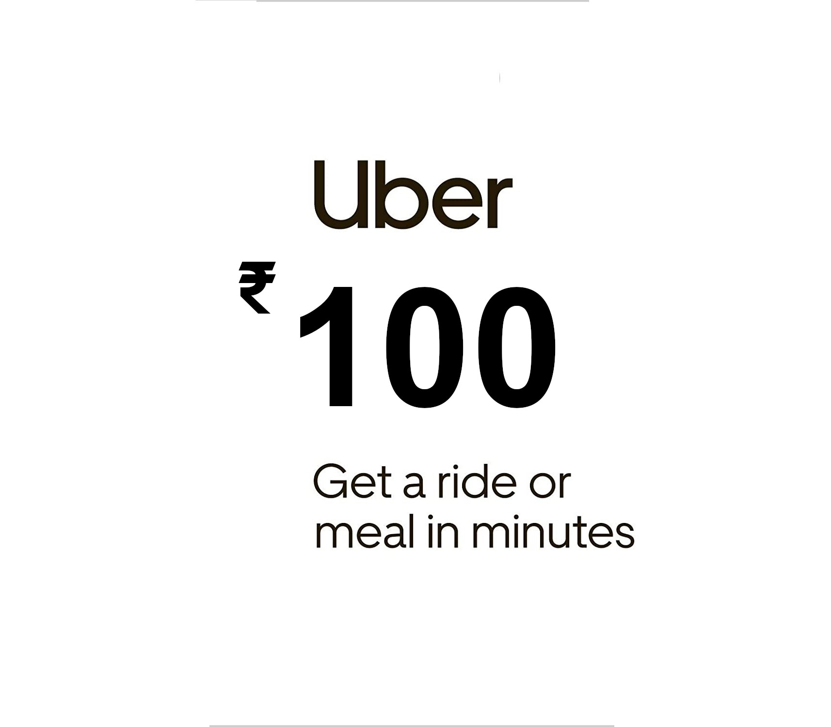 Uber ₹100 IN Подарочная карта