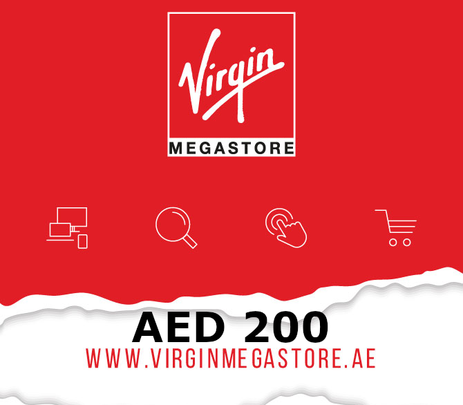 Virgin Megastore 200 AED Подарочная карта AE