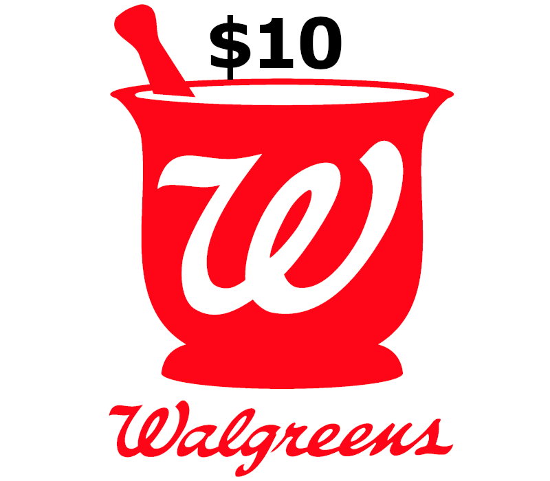 Walgreens USD 10 Подарочная карта US