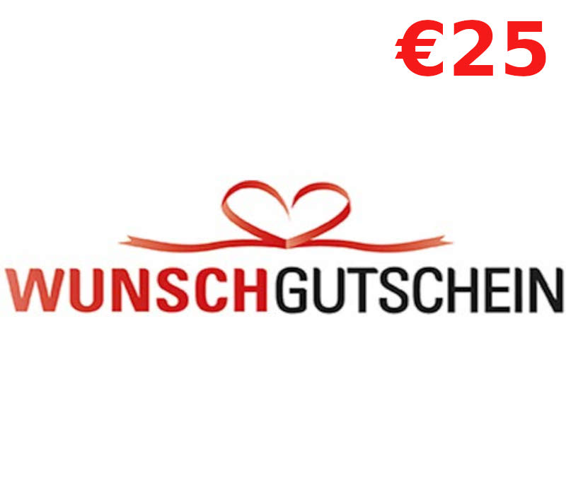 Wunschgutschein EUR 25 Подарочная карта DE
