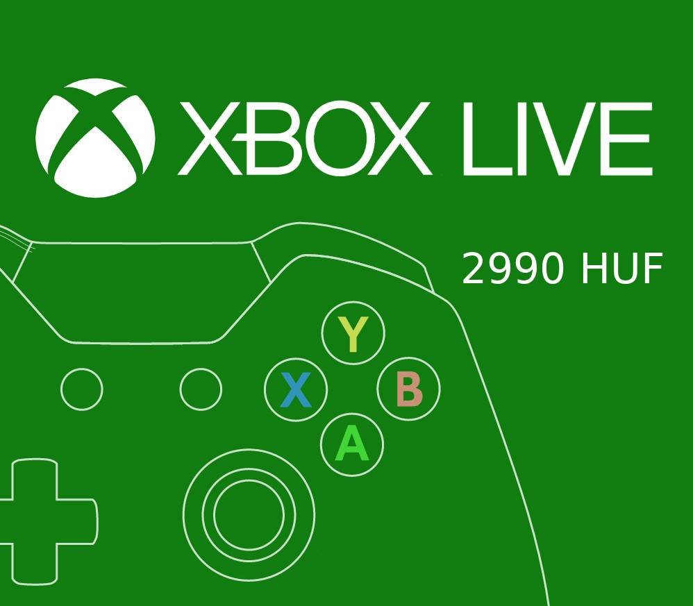 XBOX Live 2990 HUF Предоплаченная карта HU