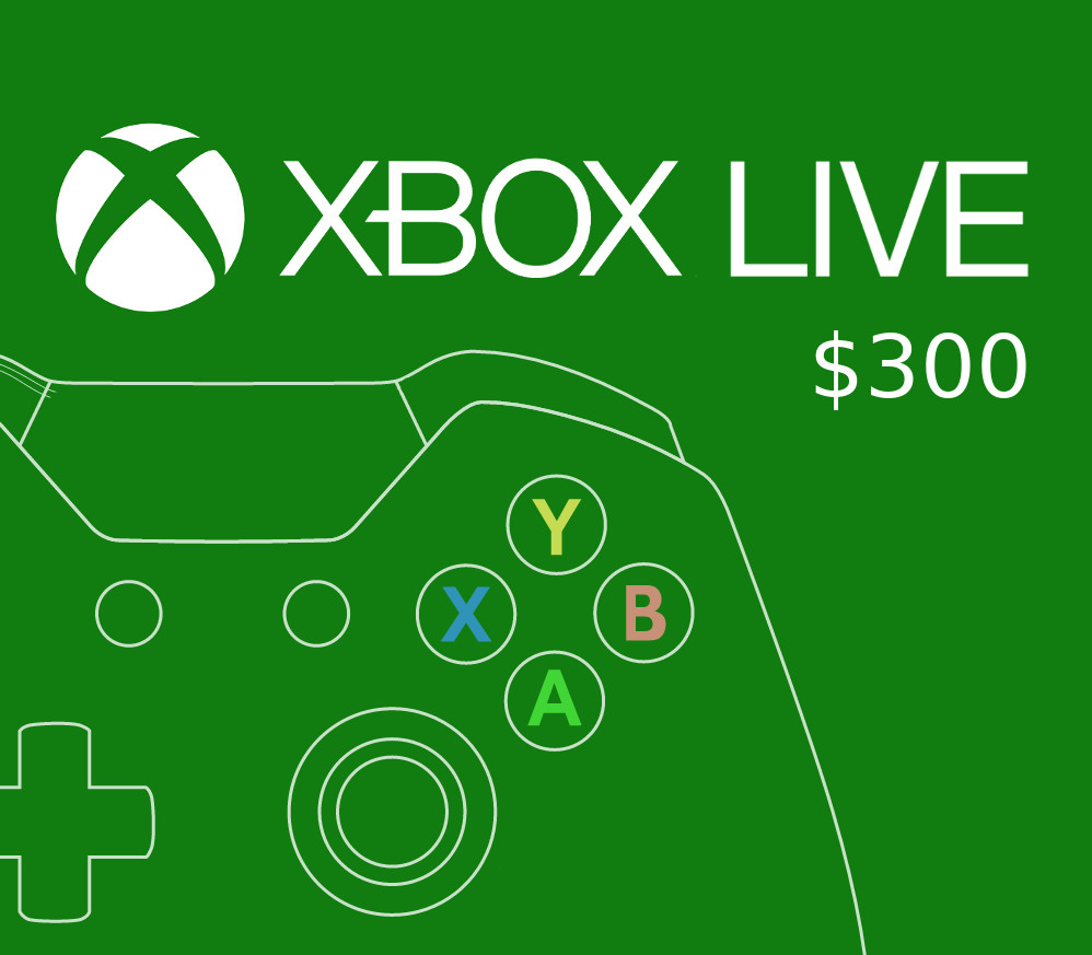XBOX Live $300 Предоплаченная карта MX