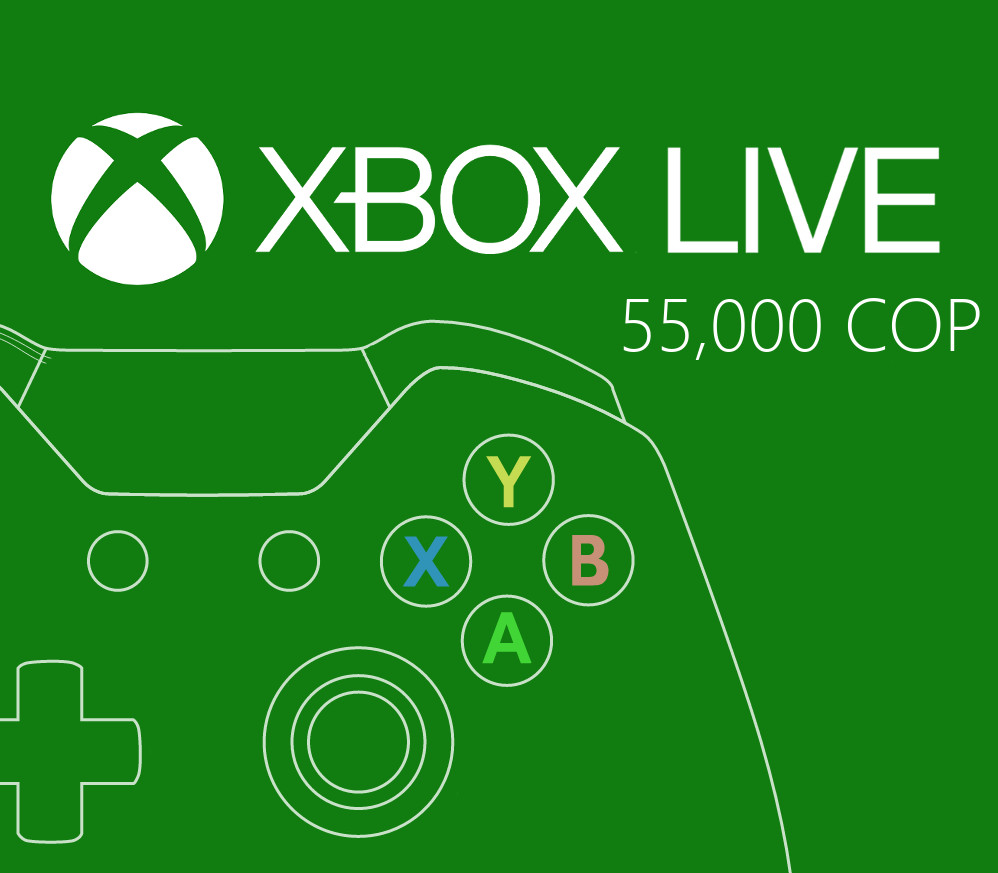 XBOX Live COP 55000 Предоплаченная карта CO