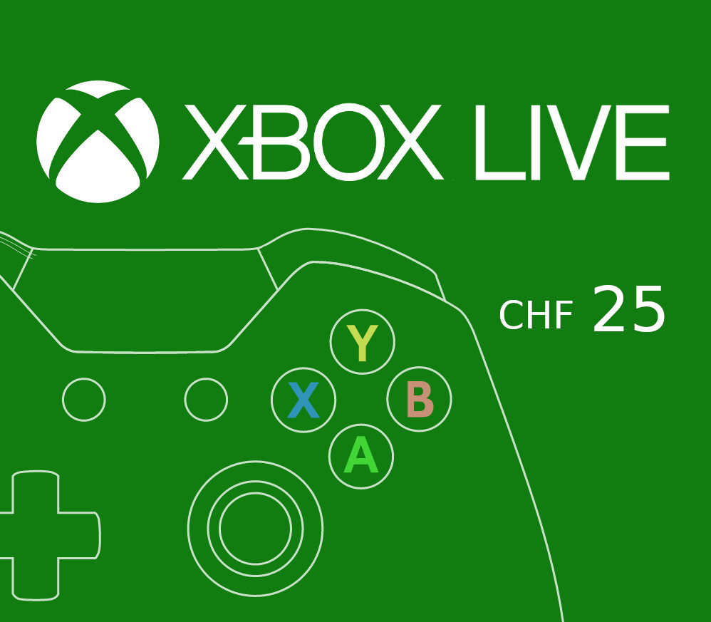 XBOX Live 25 CHF Предоплаченная карта CH