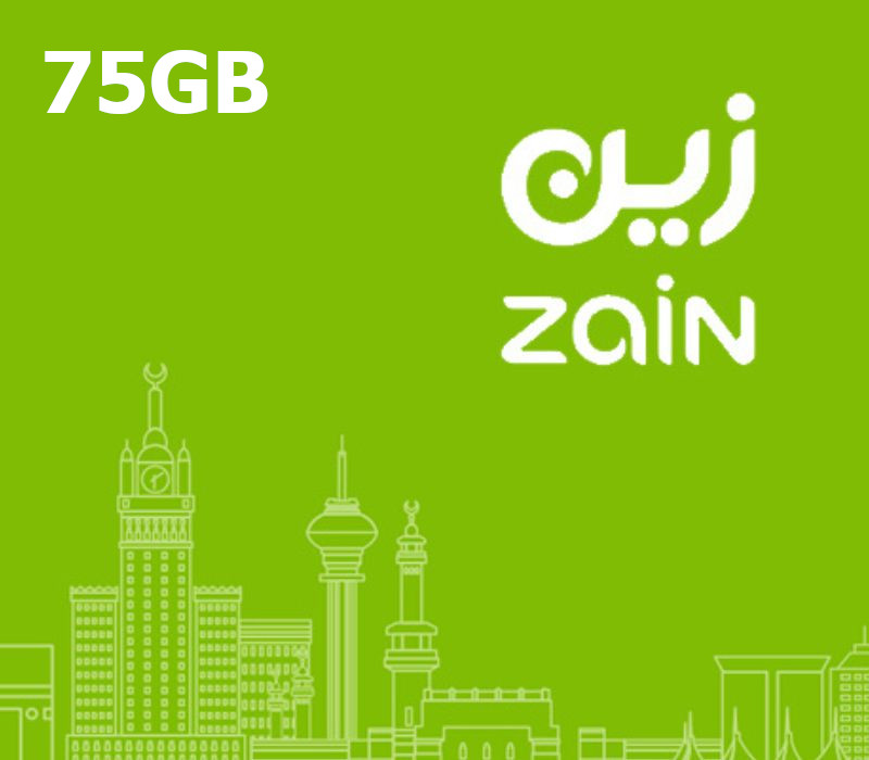 Zain 75GB Data Подарочная карта SA