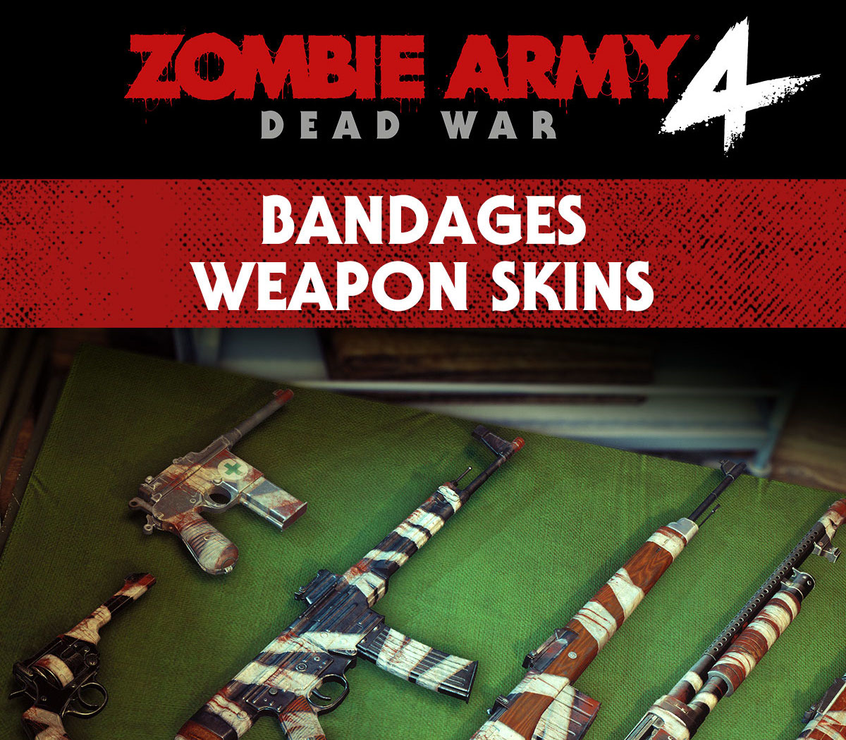 Zombie Army 4: Dead War - Bandages Weapon Skins DLC PC Steam Ключ