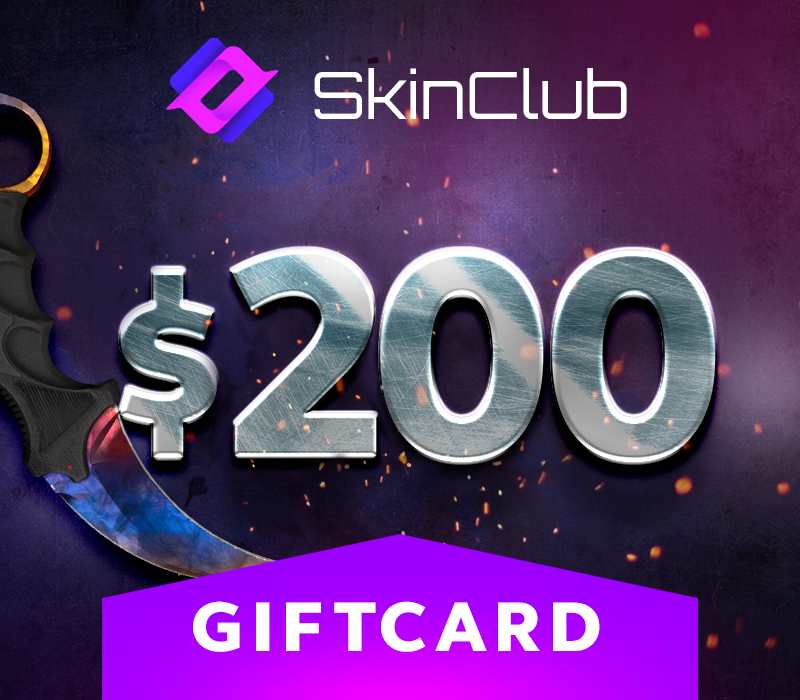 Skin.Club $200 Подарочная карта