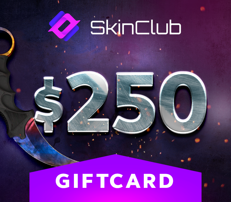 Skin.Club $250 Подарочная карта