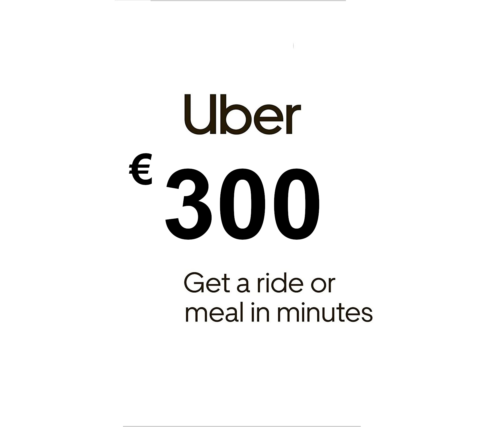 Uber EUR 300 Подарочная карта ES