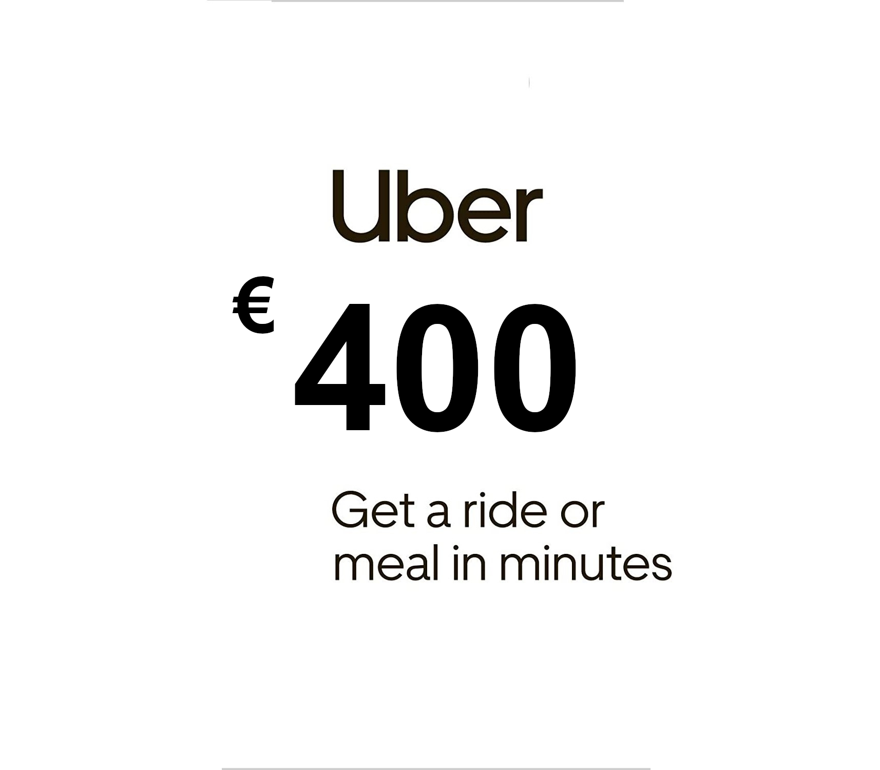 Uber €400 IT Gift Card