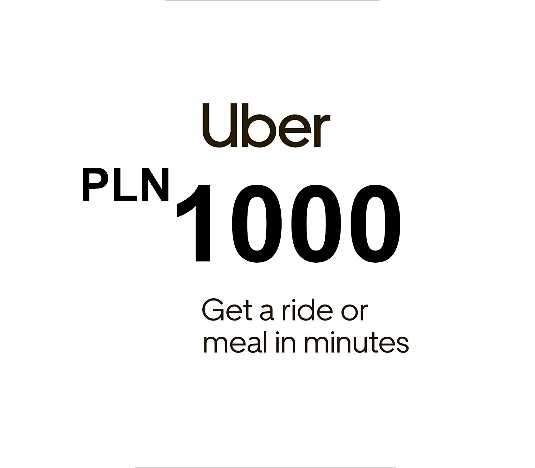 Uber PLN 1000 Gift Card PL