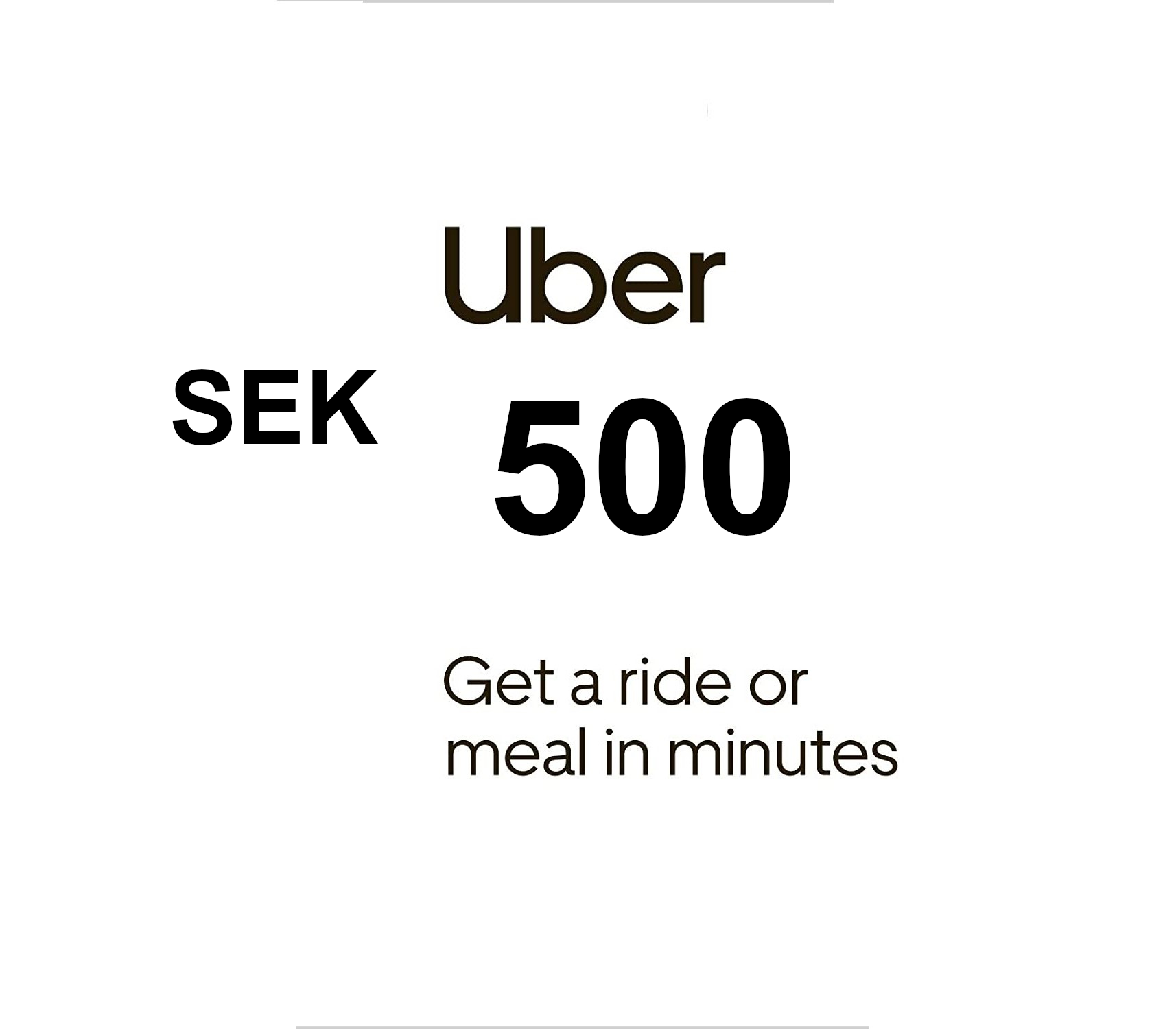 Uber 500 SEK Voucher SE