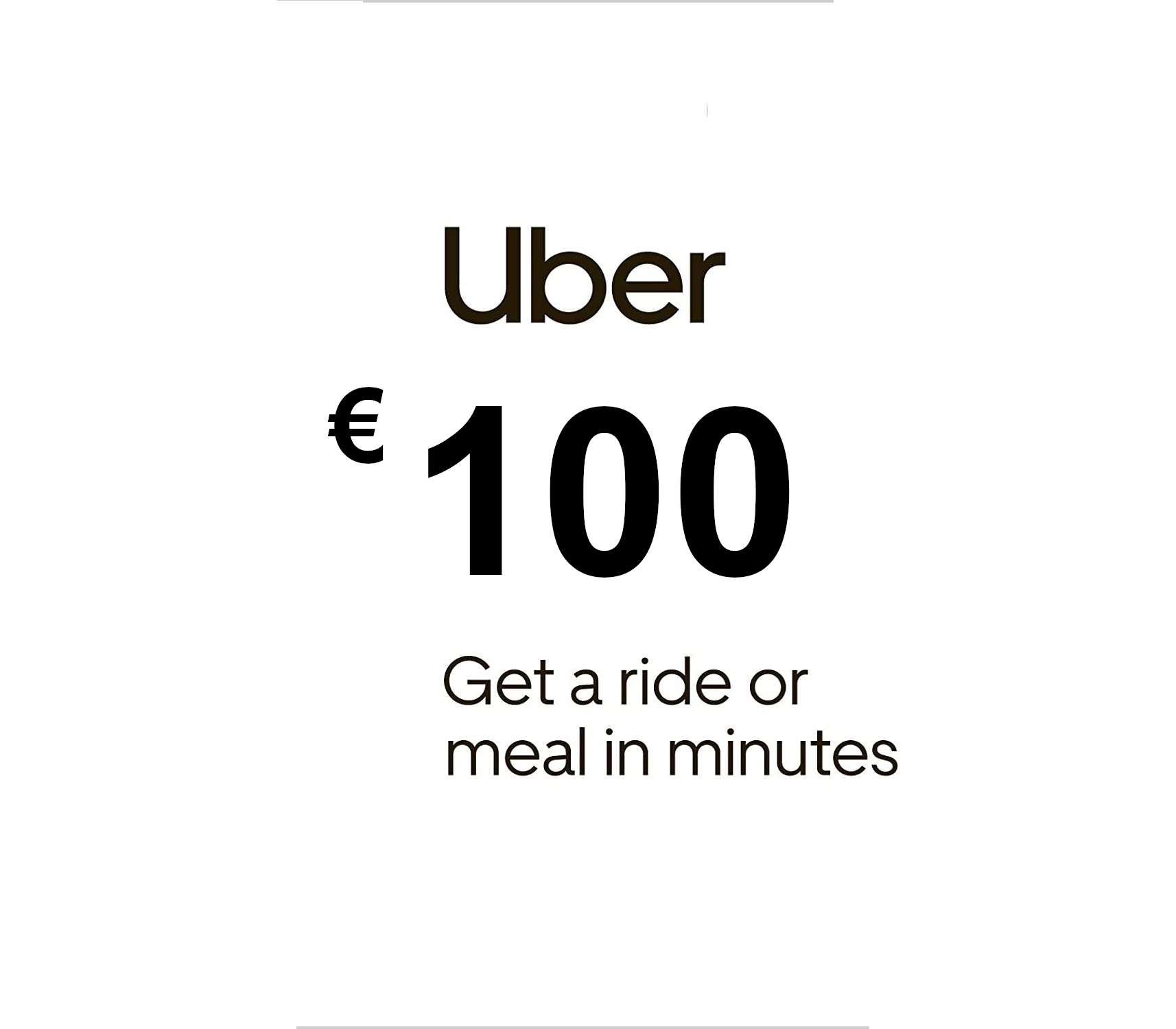 Uber EUR 100 Подарочная карта ES