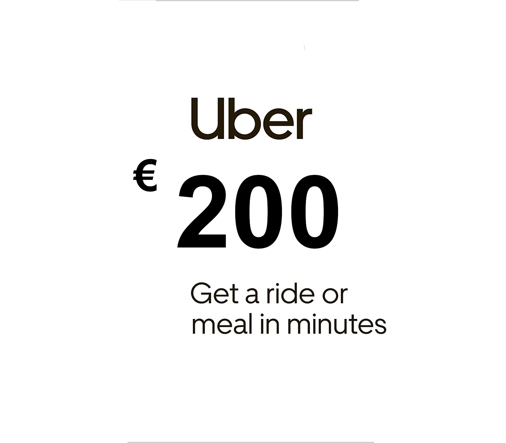 Uber EUR 200 Подарочная карта FR