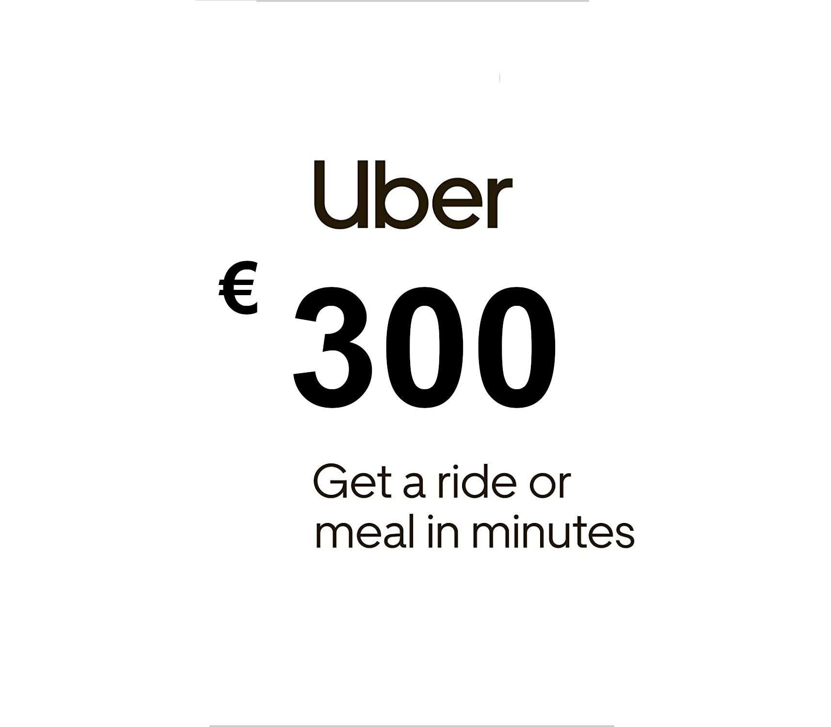 Uber EUR 300 Подарочная карта FR