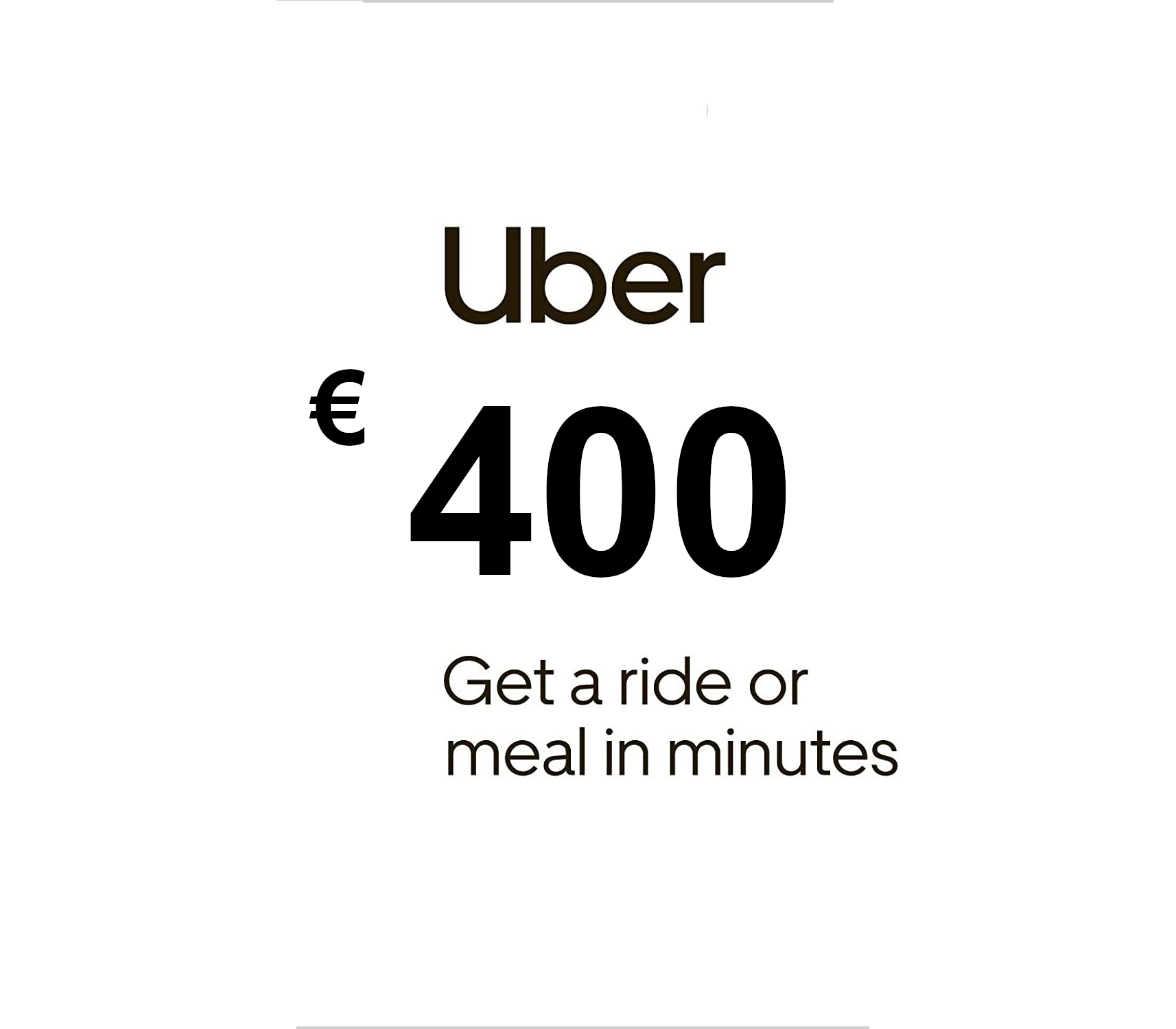 Uber €400 DE Подарочная карта