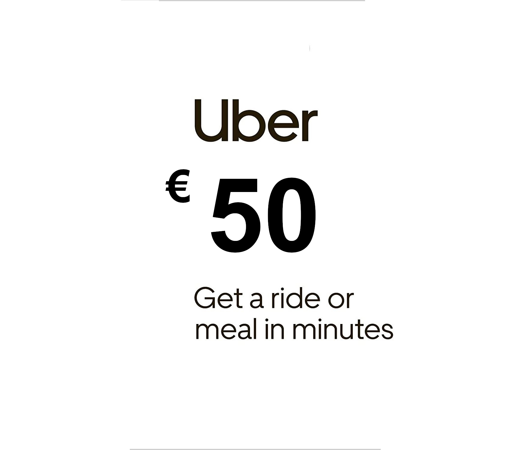 Uber EUR 50 Подарочная карта ES
