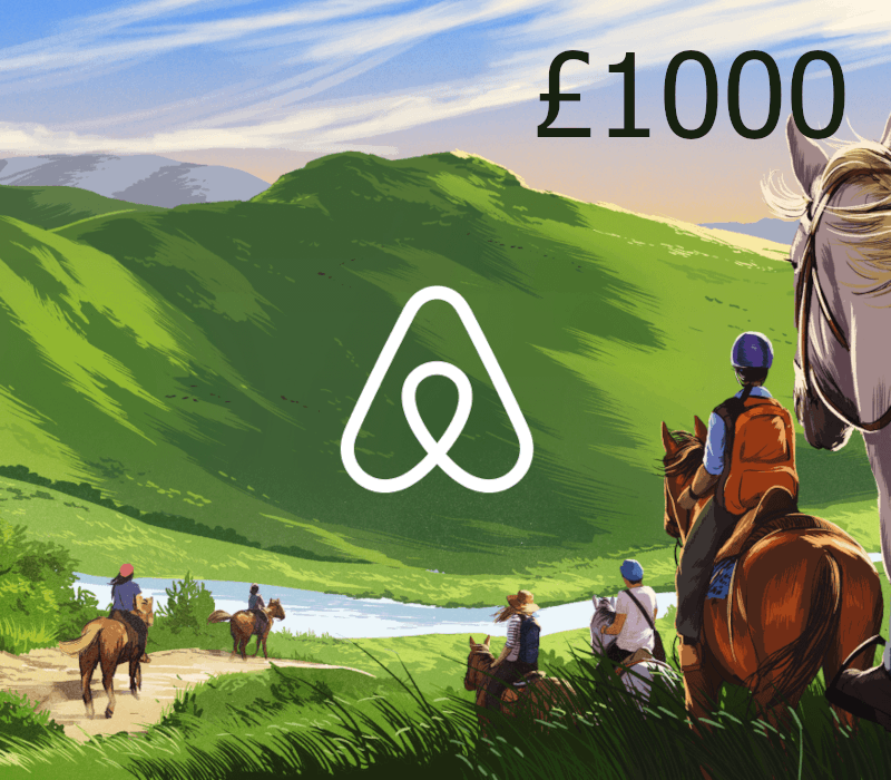 Airbnb £1000 Подарочная карта UK