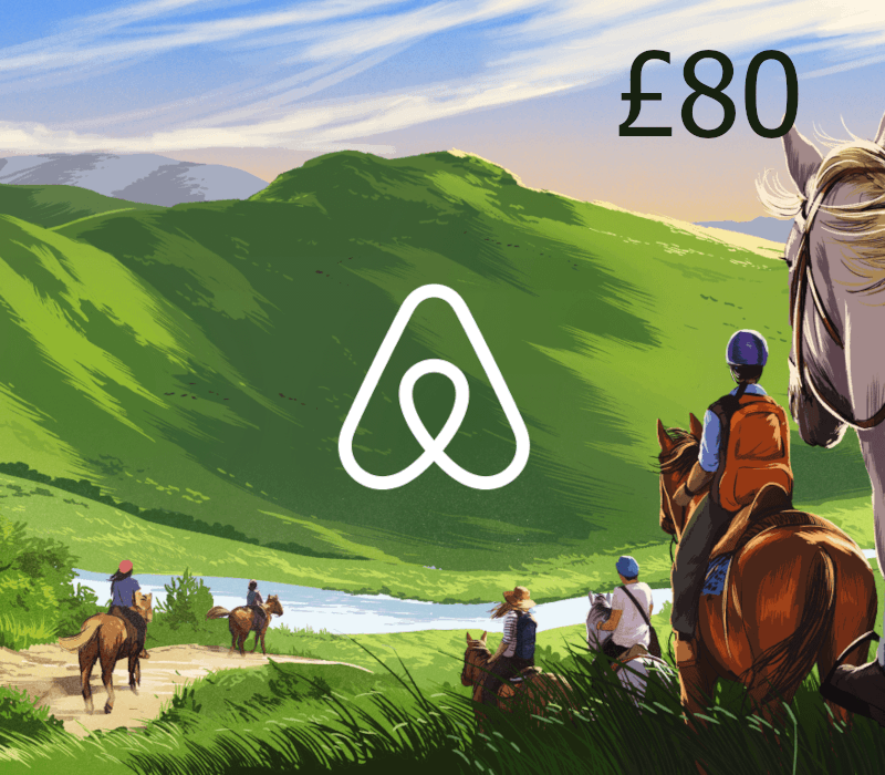 Airbnb £80 Подарочная карта UK