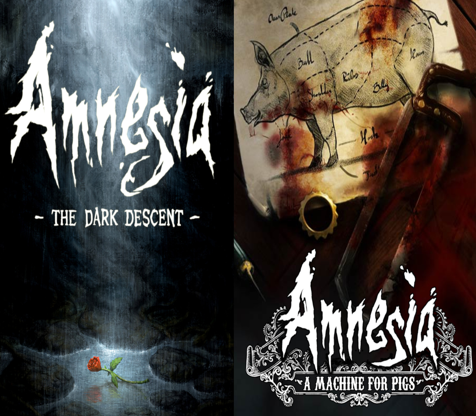 Amnesia: The Dark Descent + Amnesia: A Machine for Pigs Steam Ключ