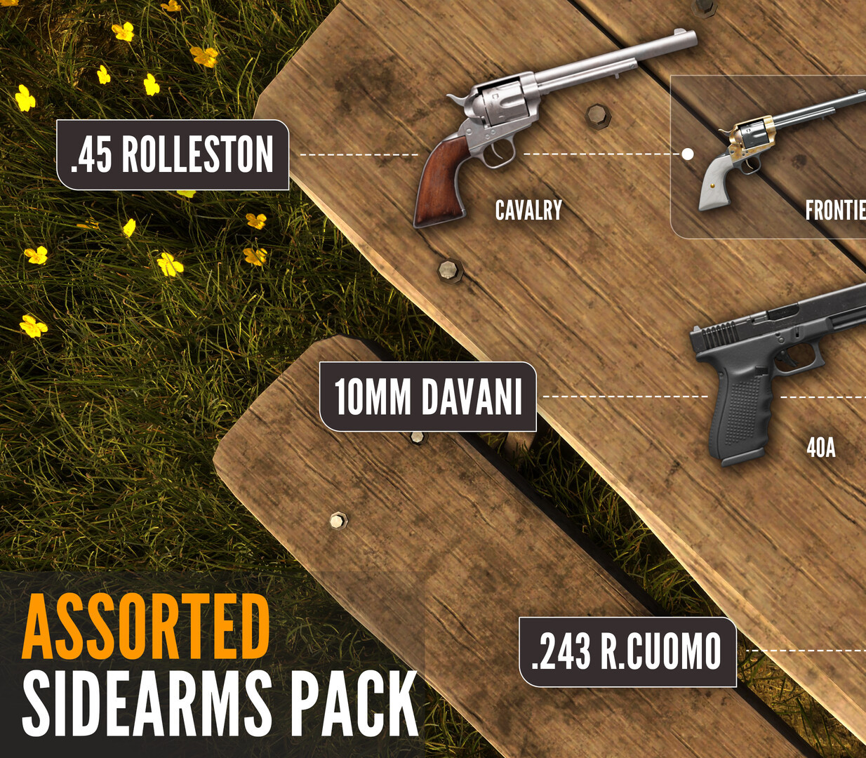 theHunter: Call of the Wild - Assorted Sidearms Pack DLC PC Steam Ключ (valid until March, 2027)