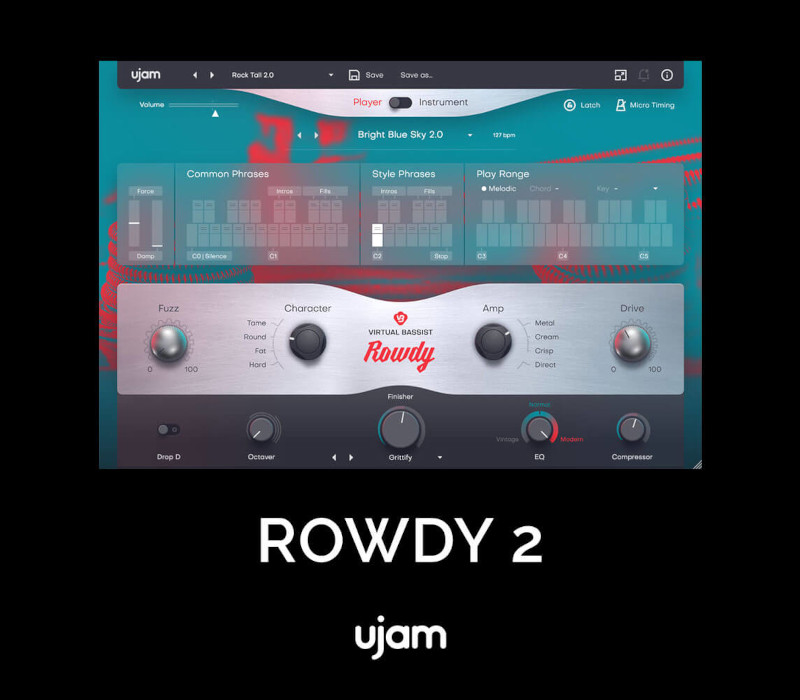 UJAM Virtual Bassist Rowdy 2 PC/MAC Ключ