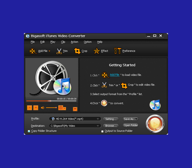 Bigasoft iTunes Video Converter PC Ключ