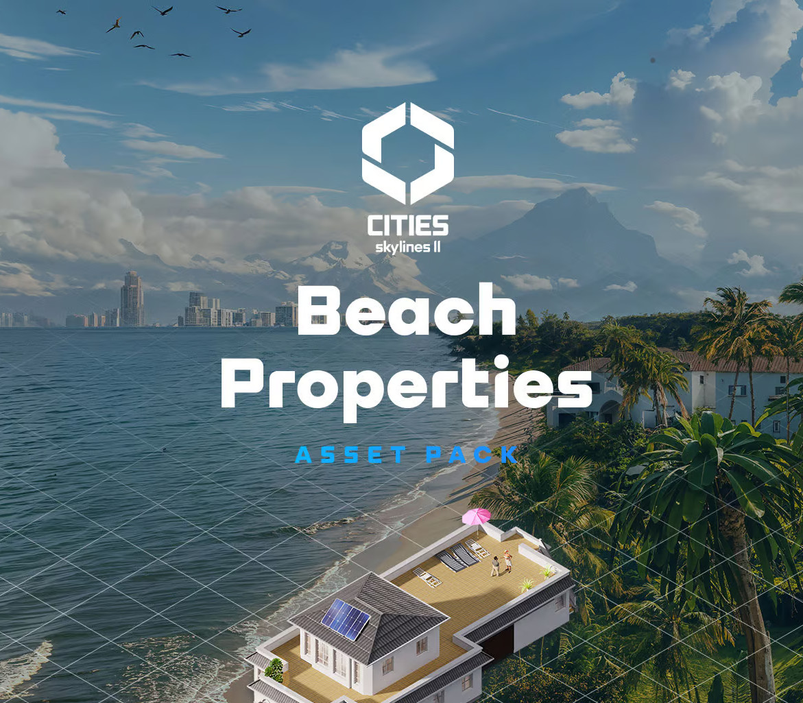 Cities: Skylines II - Beach Properties DLC PC Steam Ключ