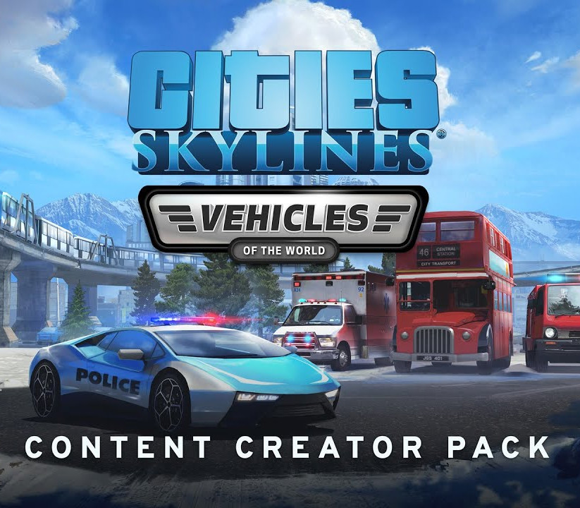 Cities: Skylines - Content Creator Pack: Vehicles of the World DLC Steam Ключ