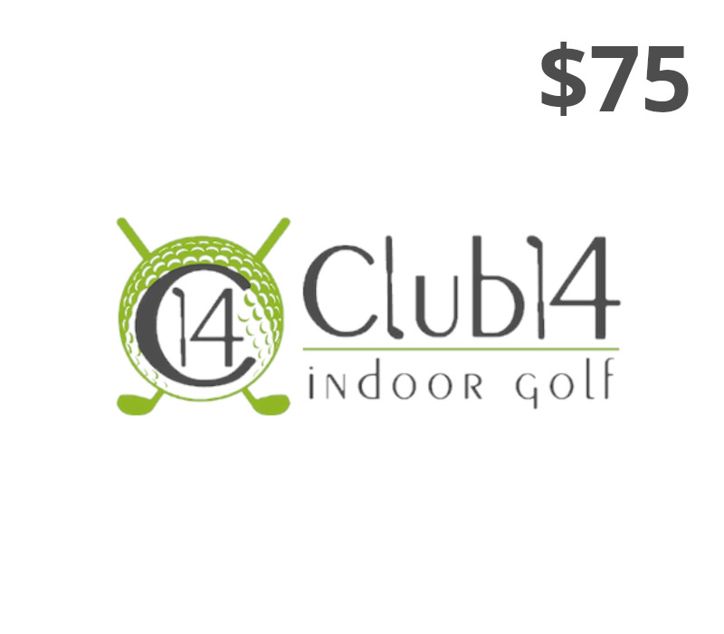 Club14 Indoor Golf $75 Подарочная карта US