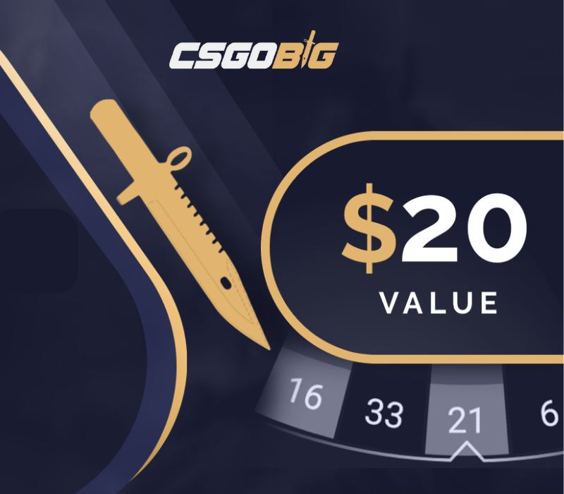 CSGOBIG $20 Подарочная карта