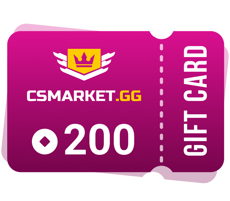 CSMARKET.GG 200 Gems Подарочная карта
