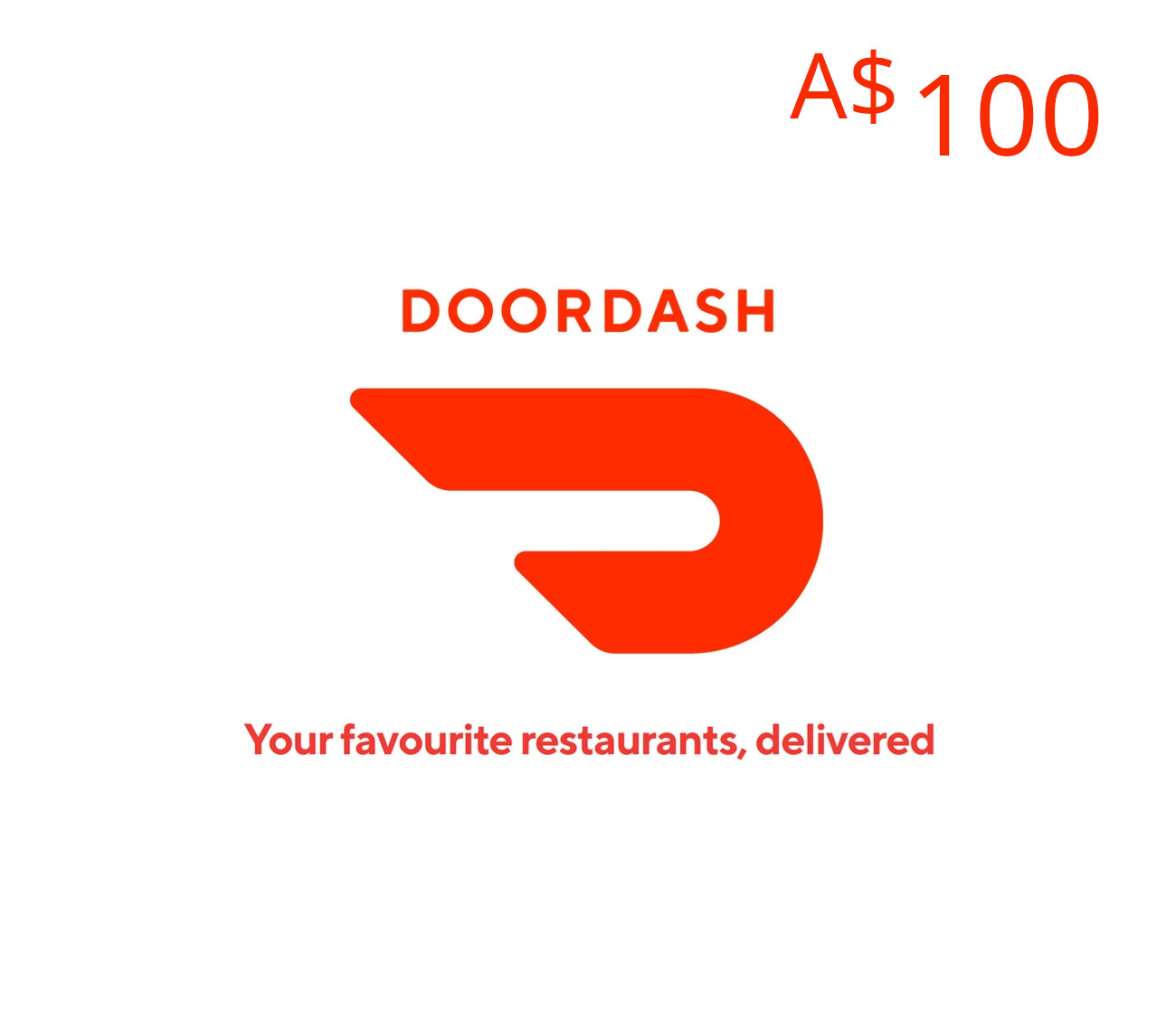 DoorDash A$100 Подарочная карта AU