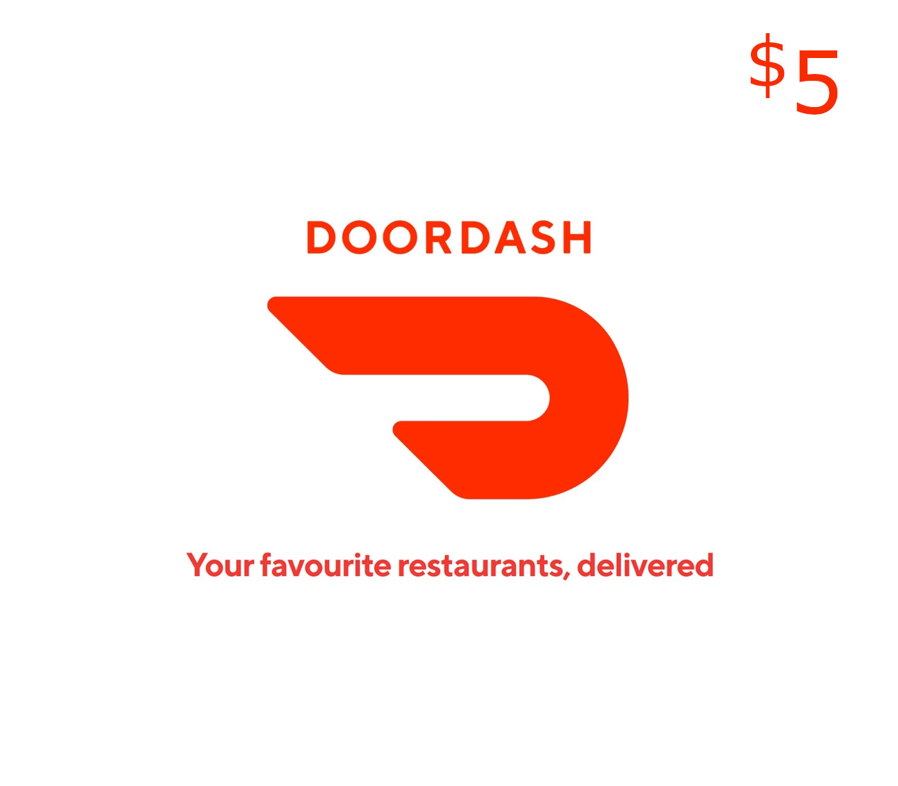 DoorDash $5 Подарочная карта US