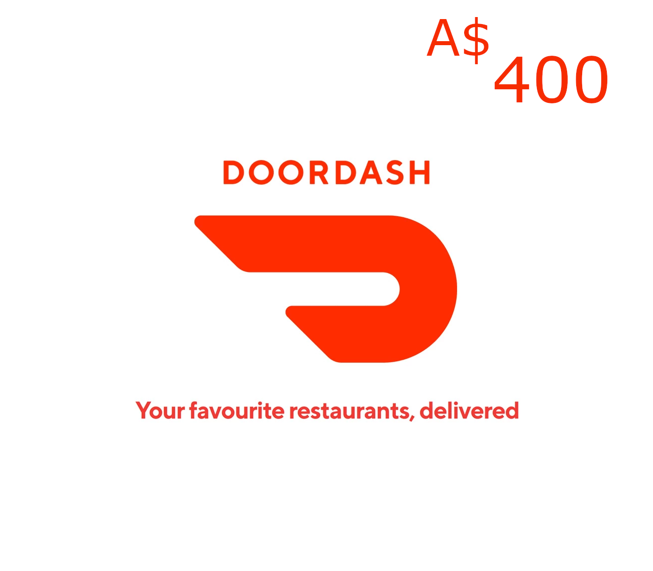 DoorDash A$400 Подарочная карта AU