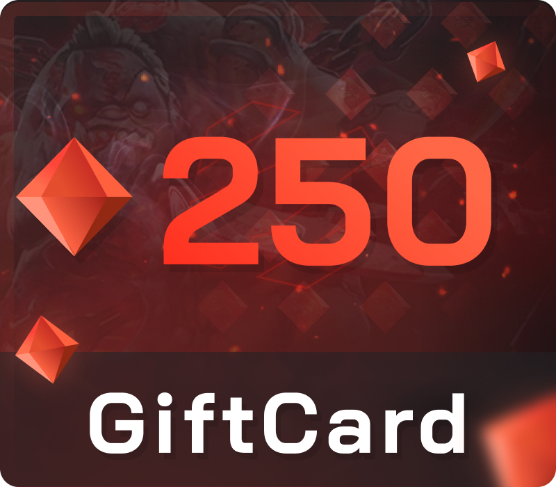 Dota Clash 250 Gem Подарочная карта