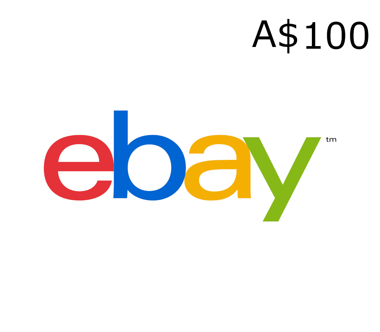 eBay A$100 Подарочная карта AU