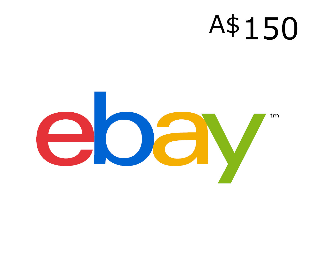 eBay A$150 Подарочная карта AU