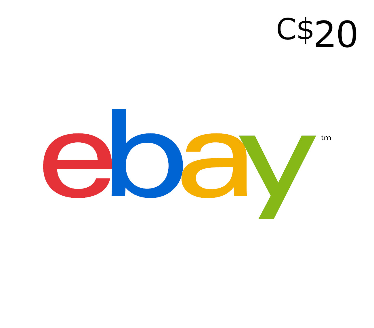eBay C$20 Подарочная карта CA