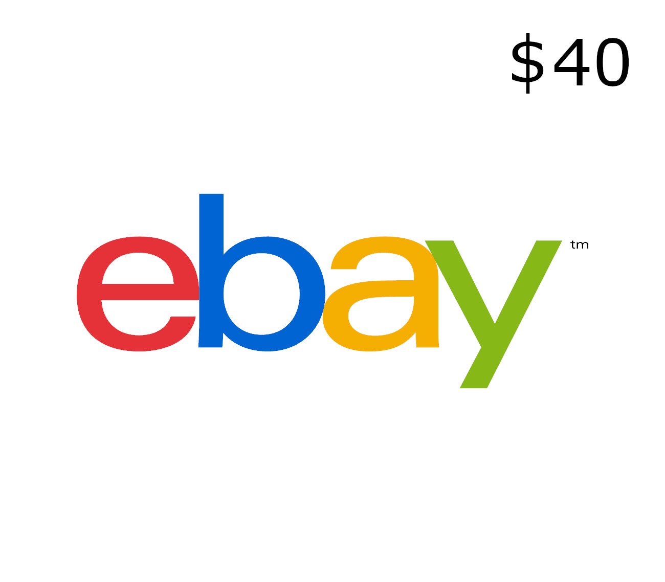 eBay $40 Подарочная карта US